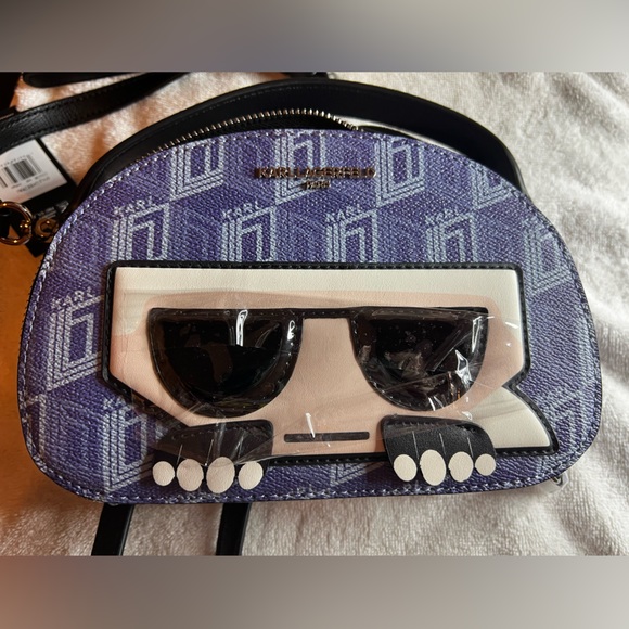 Karl Lagerfeld shoulder bag converts to hand held mini bag - Picture 4 of 7